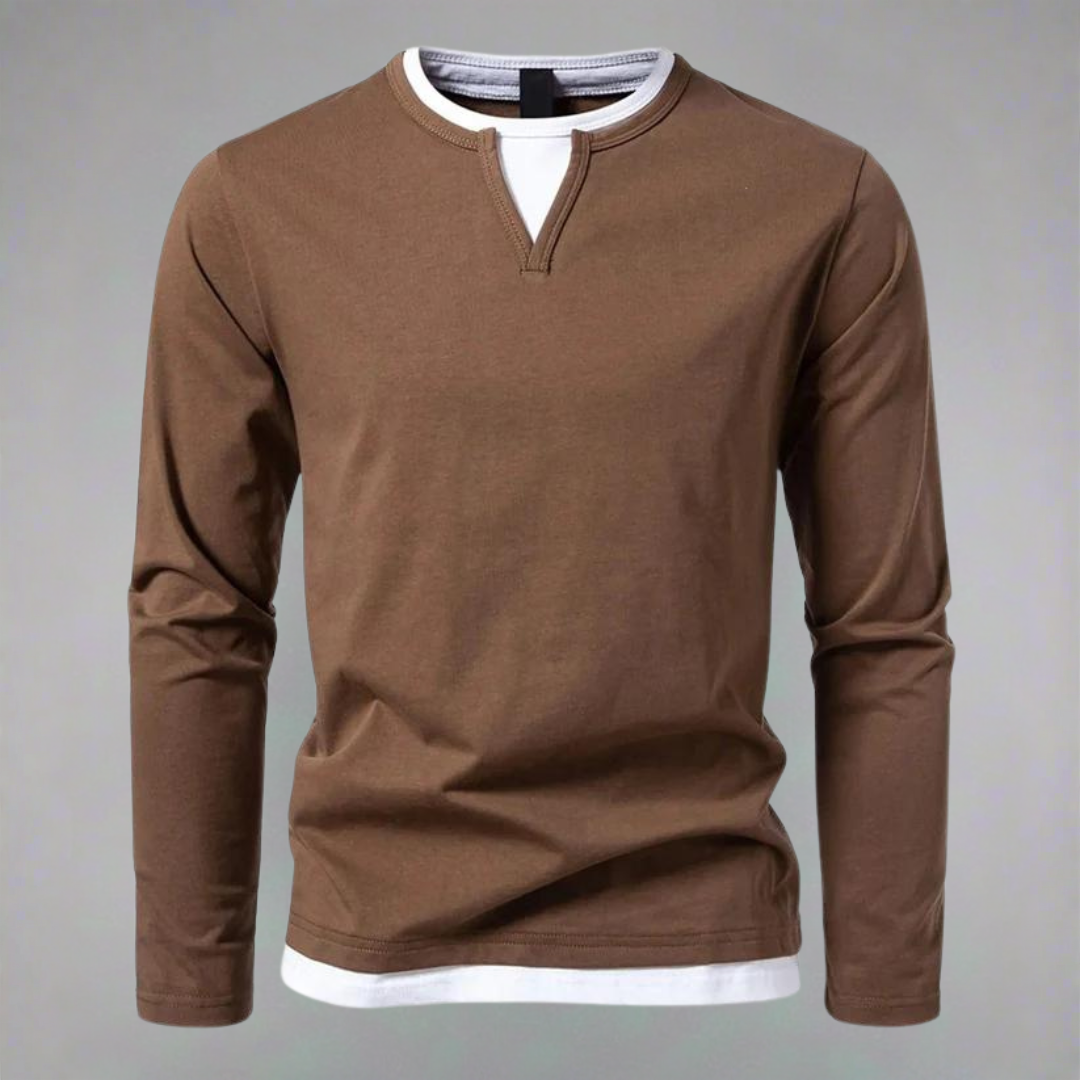 Markus Long Sleeve V-Neck Shirt