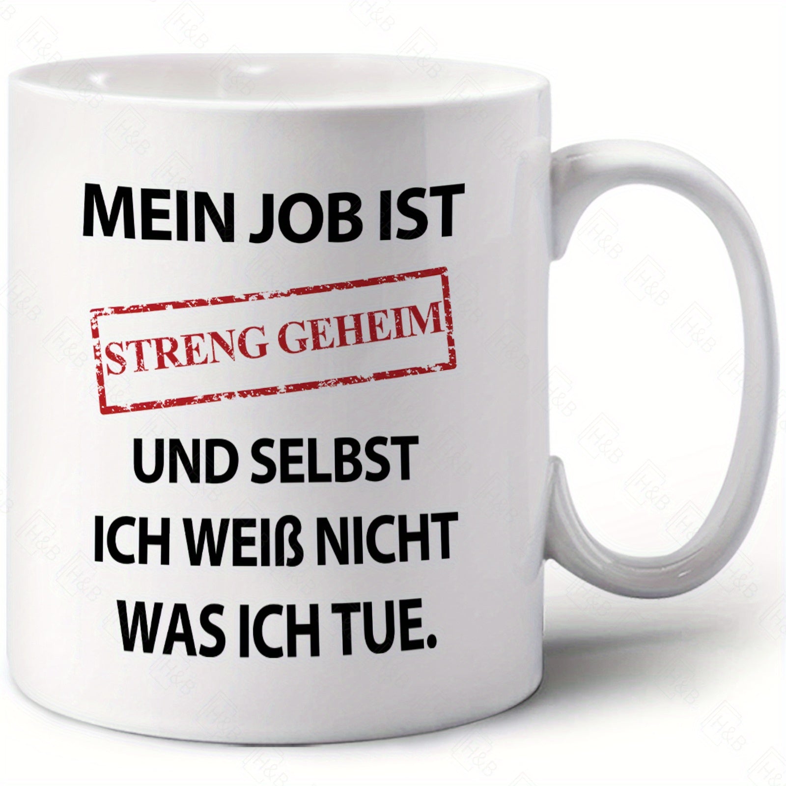 Top Secret Mug with Funny Saying
