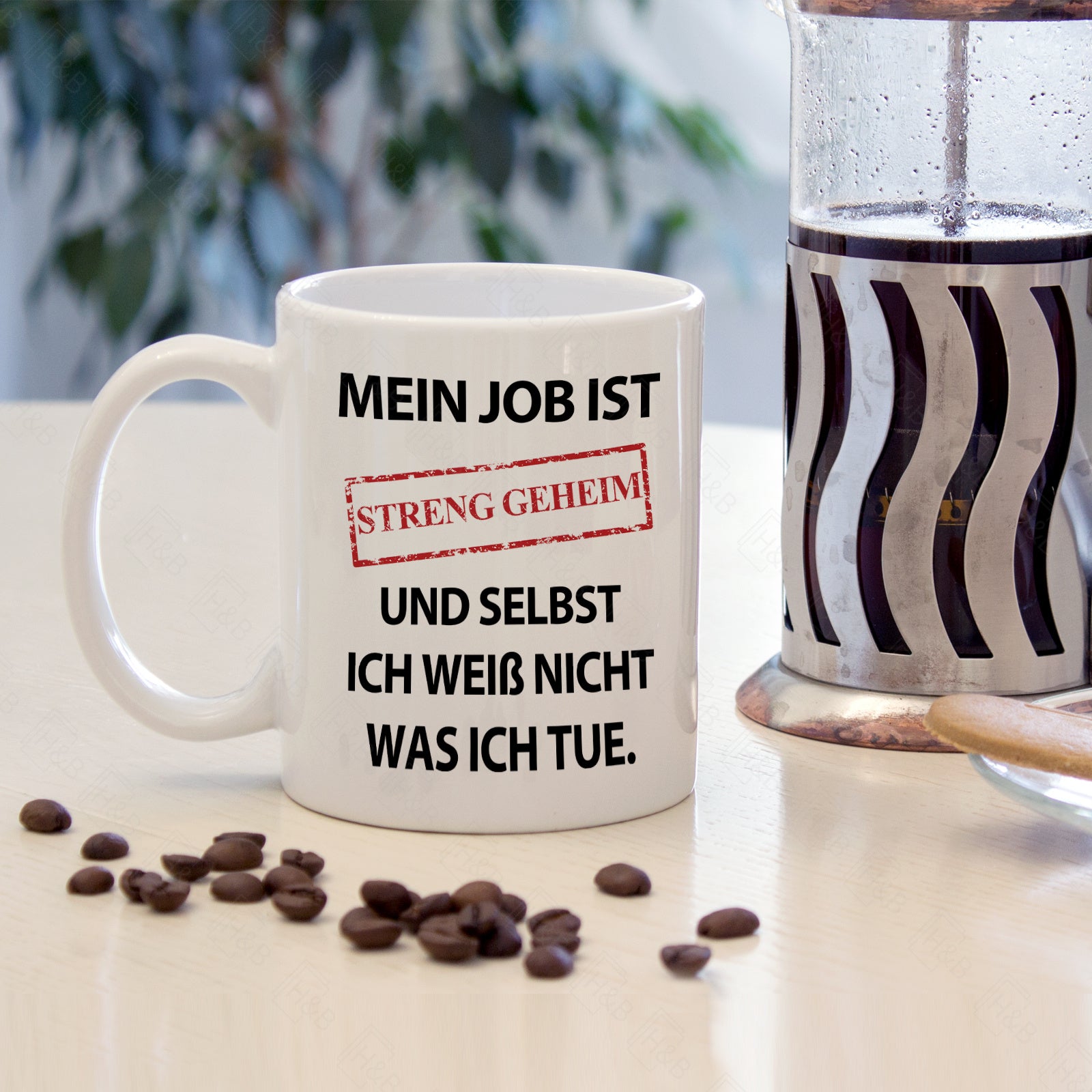 Top Secret Mug with Funny Saying