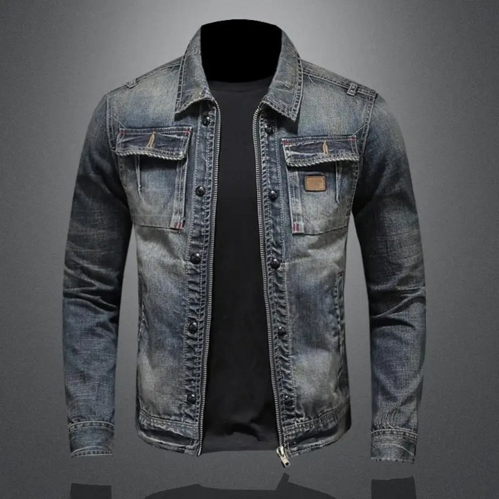 Lorenzo Klassische Herren Jeansjacke