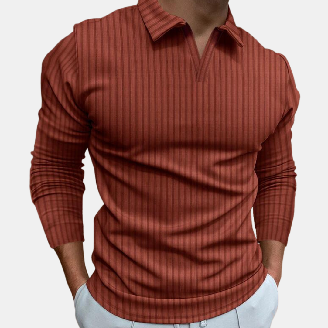 Men's Long Sleeve Polo Shirt