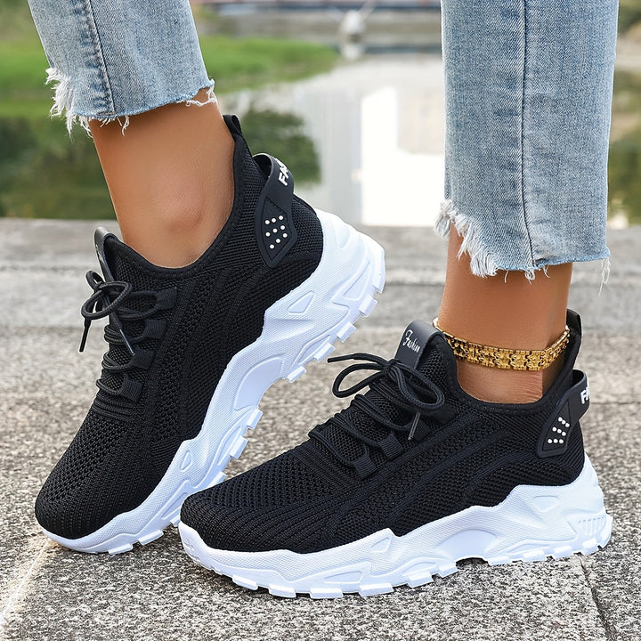 Atmungsaktive Bequeme Damen Strick-Sneaker