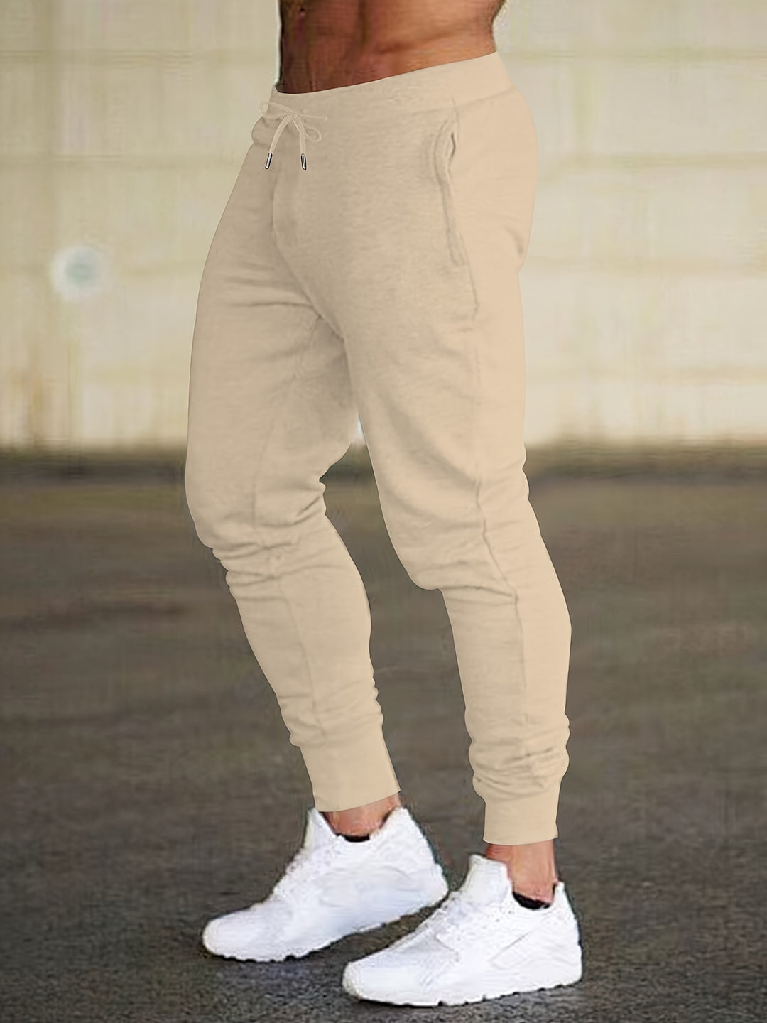 Bequeme Stretch-Hose Herren mit Reißverschlusstaschen