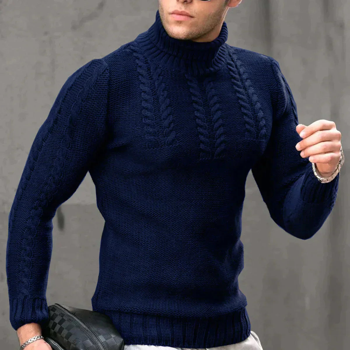 Stylish Turtleneck Sweater for Men
