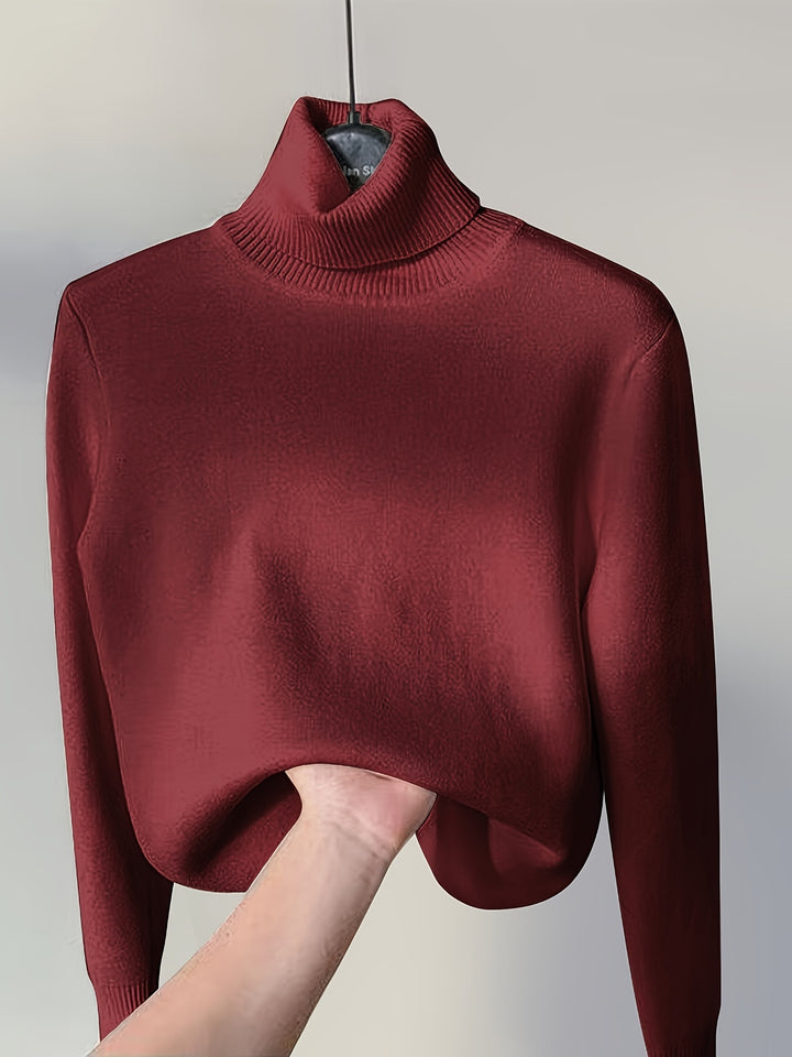 Warmer Lässiger Damen Rollkragenpullover