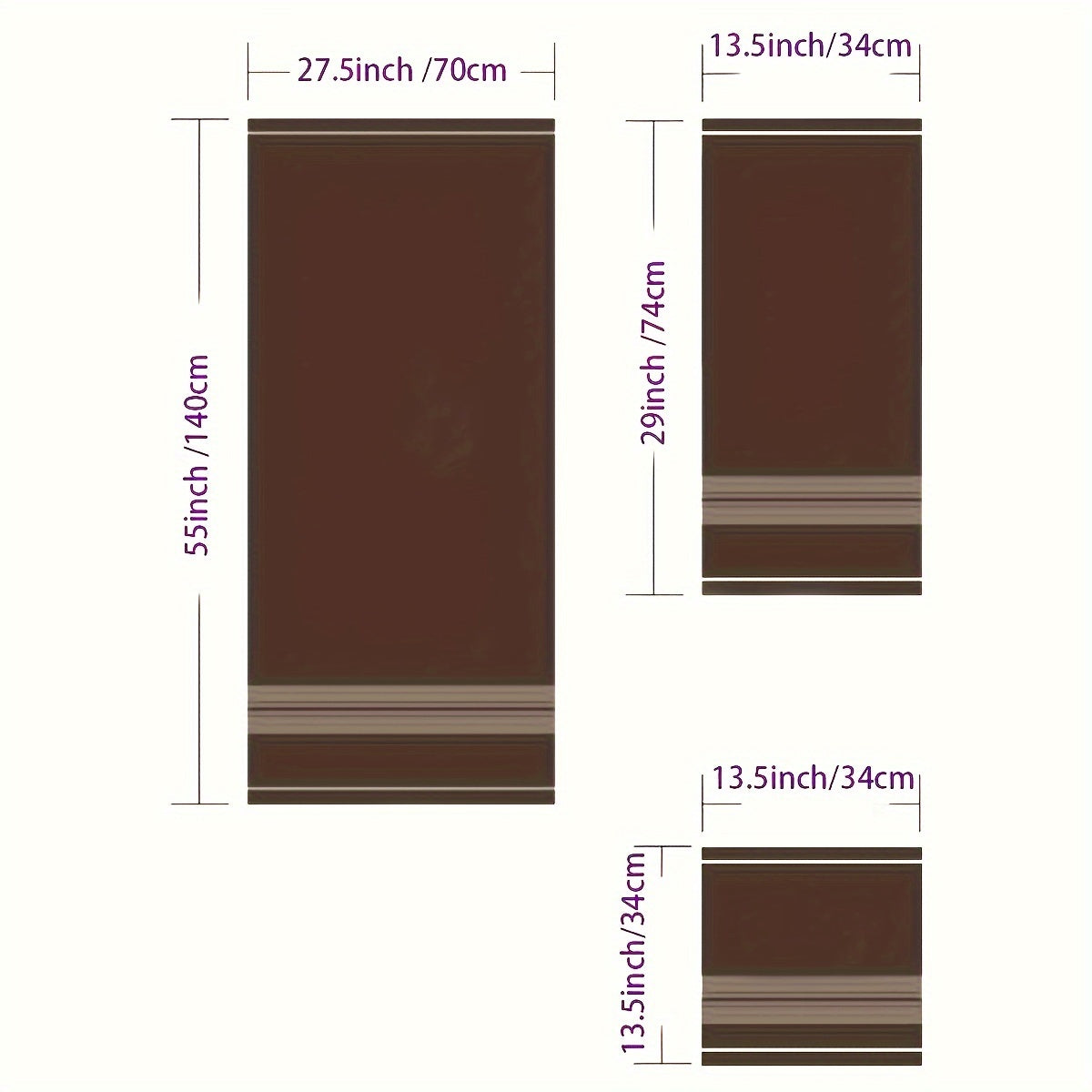 Stylish 8-Piece Bath Towel Set