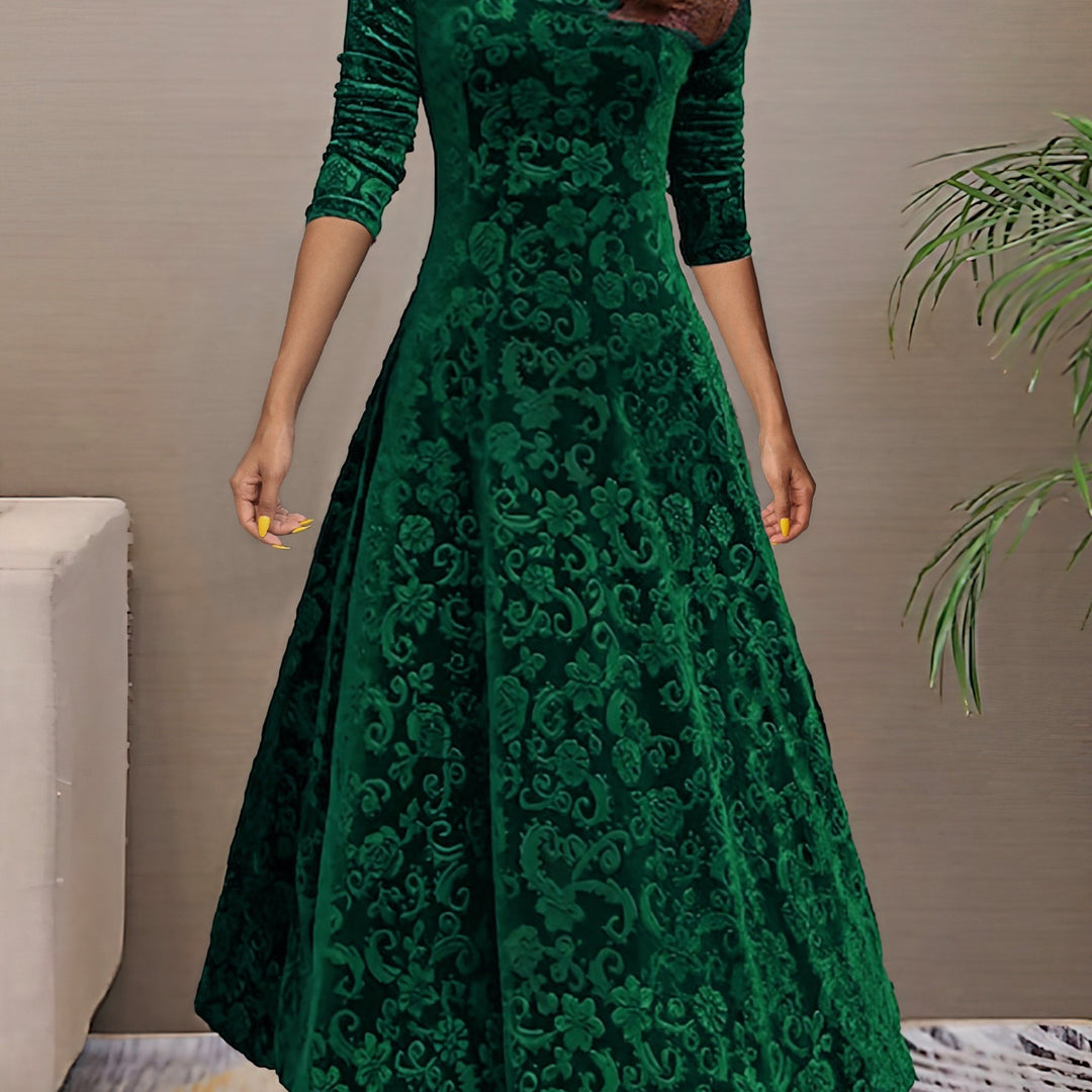 Elegantes Damen Langarmkleid