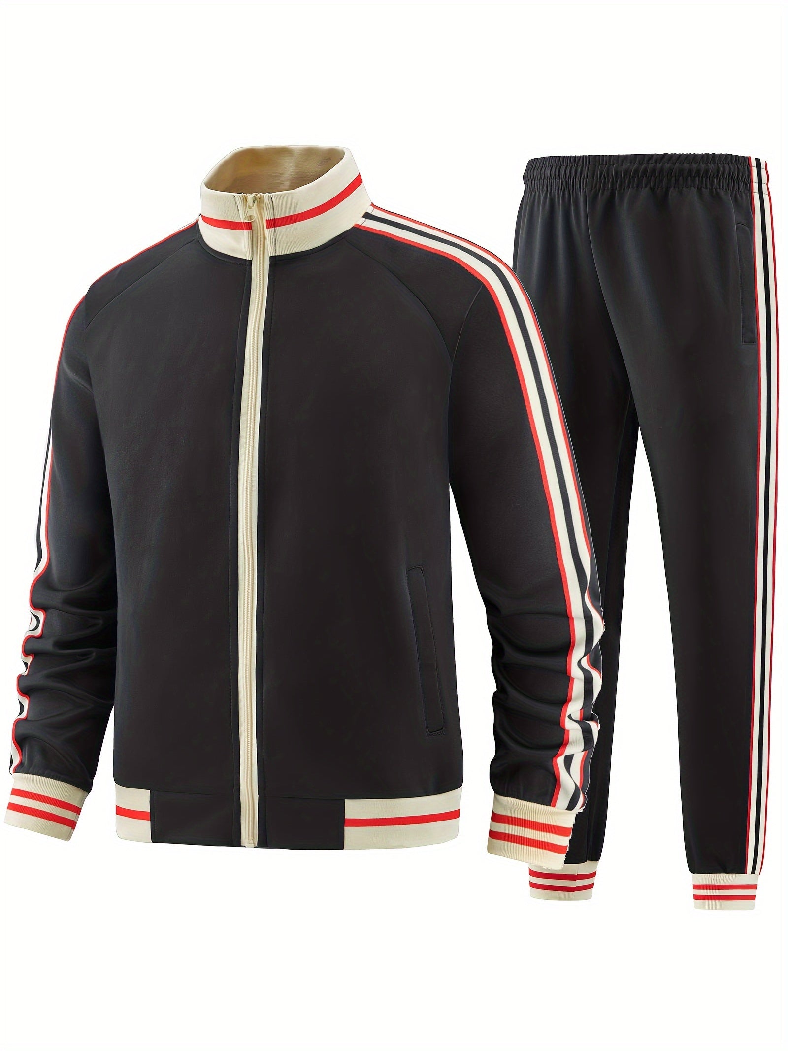 Casual Stylish Athletic Tracksuit Set for Men