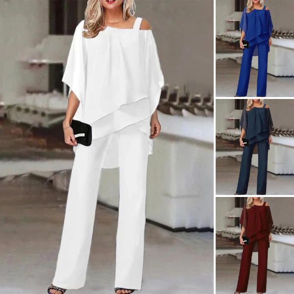 Lässiges Damen Zweiteiler-Set mit langer Hose