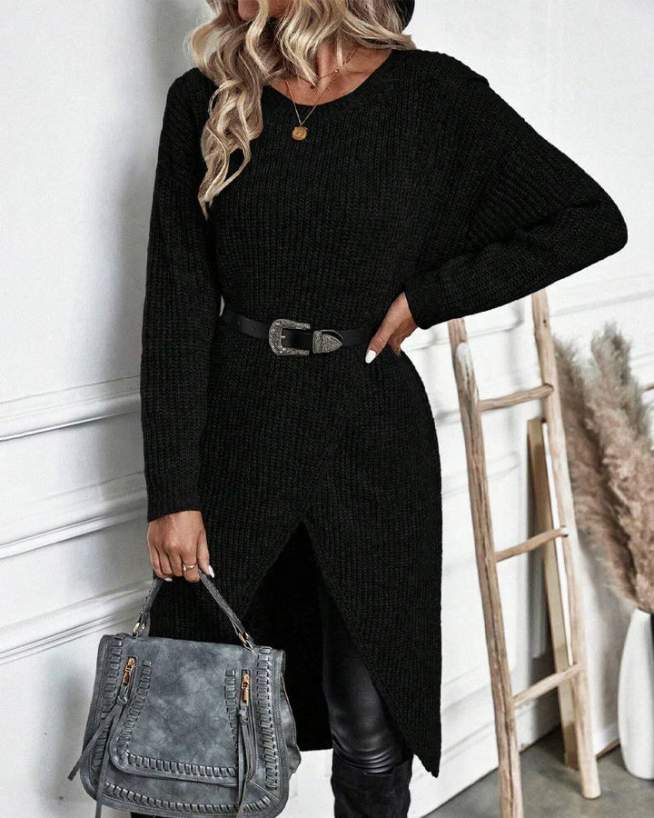 Bequemer Oversized Damen Longpullover