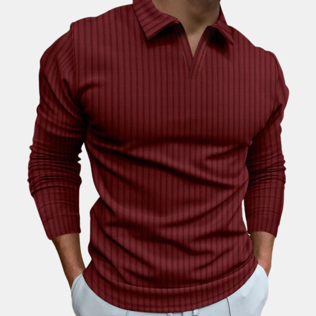 Men's Long Sleeve Polo Shirt