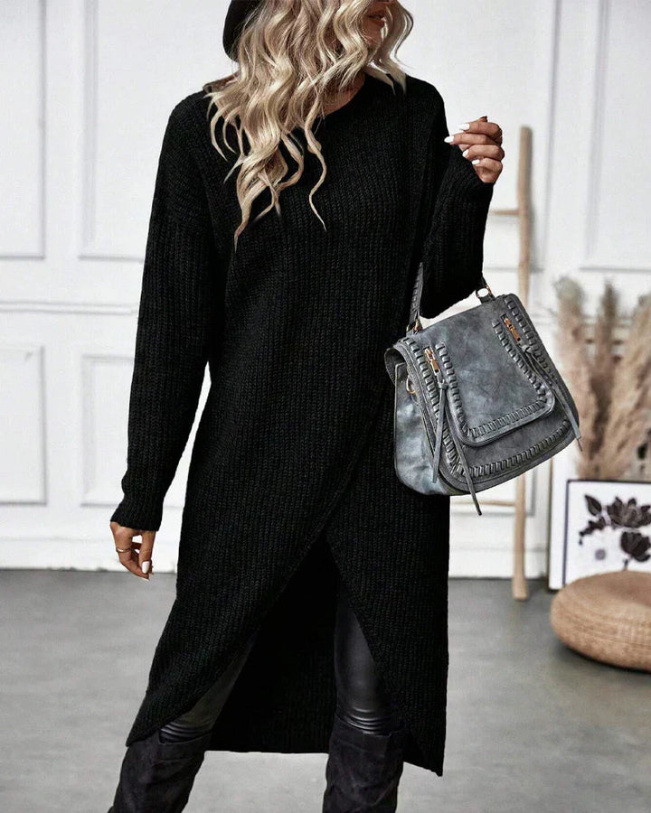 Bequemer Oversized Damen Longpullover