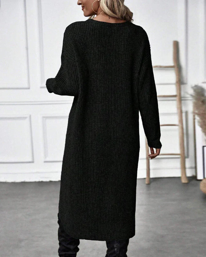 Bequemer Oversized Damen Longpullover