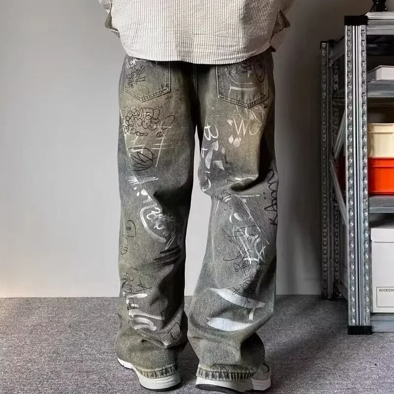 Urban Graffiti Stylische Herren Jeans