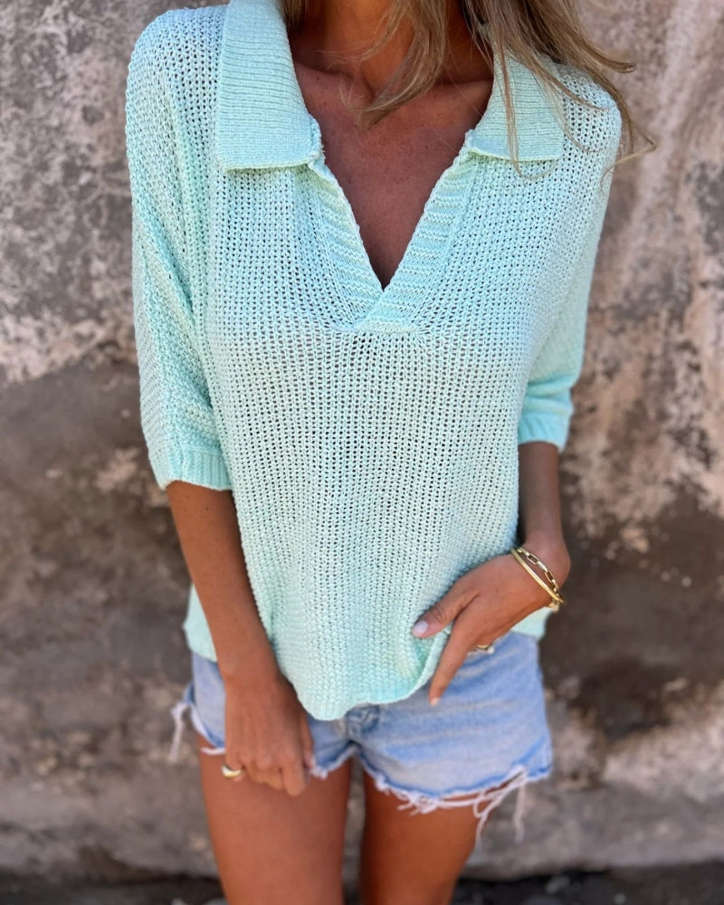 Lässiges Boho Damen Stricktop
