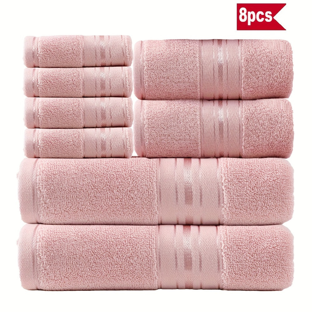 Stylish 8-Piece Bath Towel Set