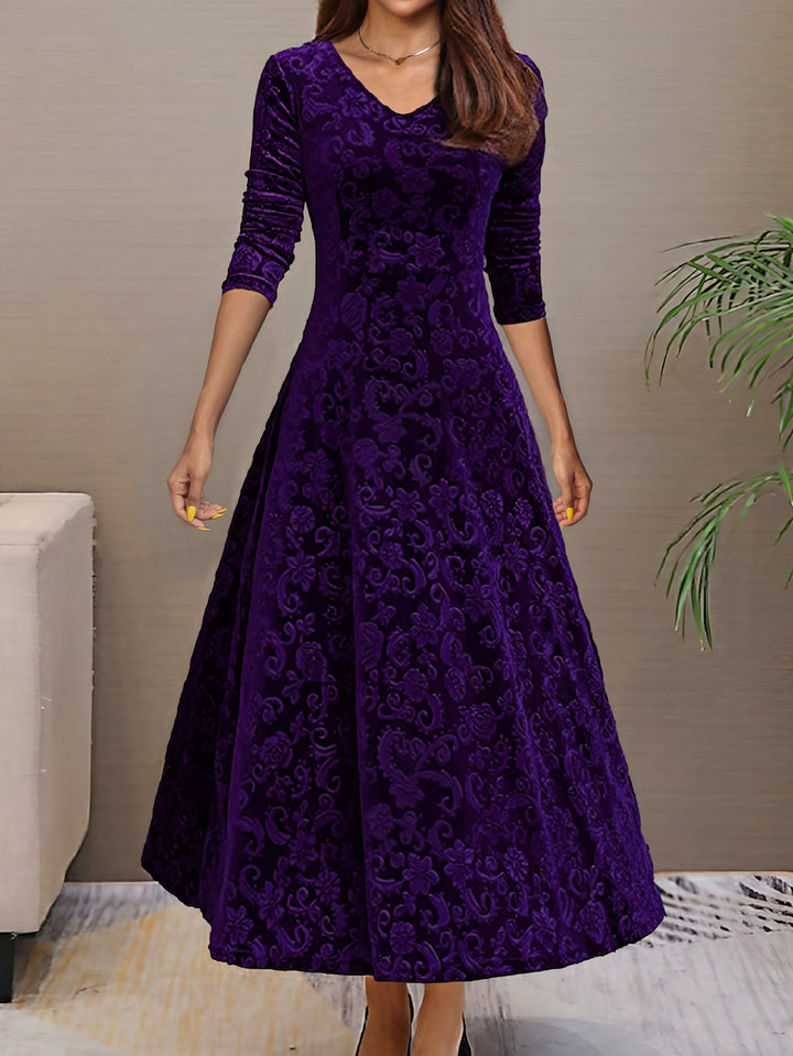 Elegantes Damen Langarmkleid