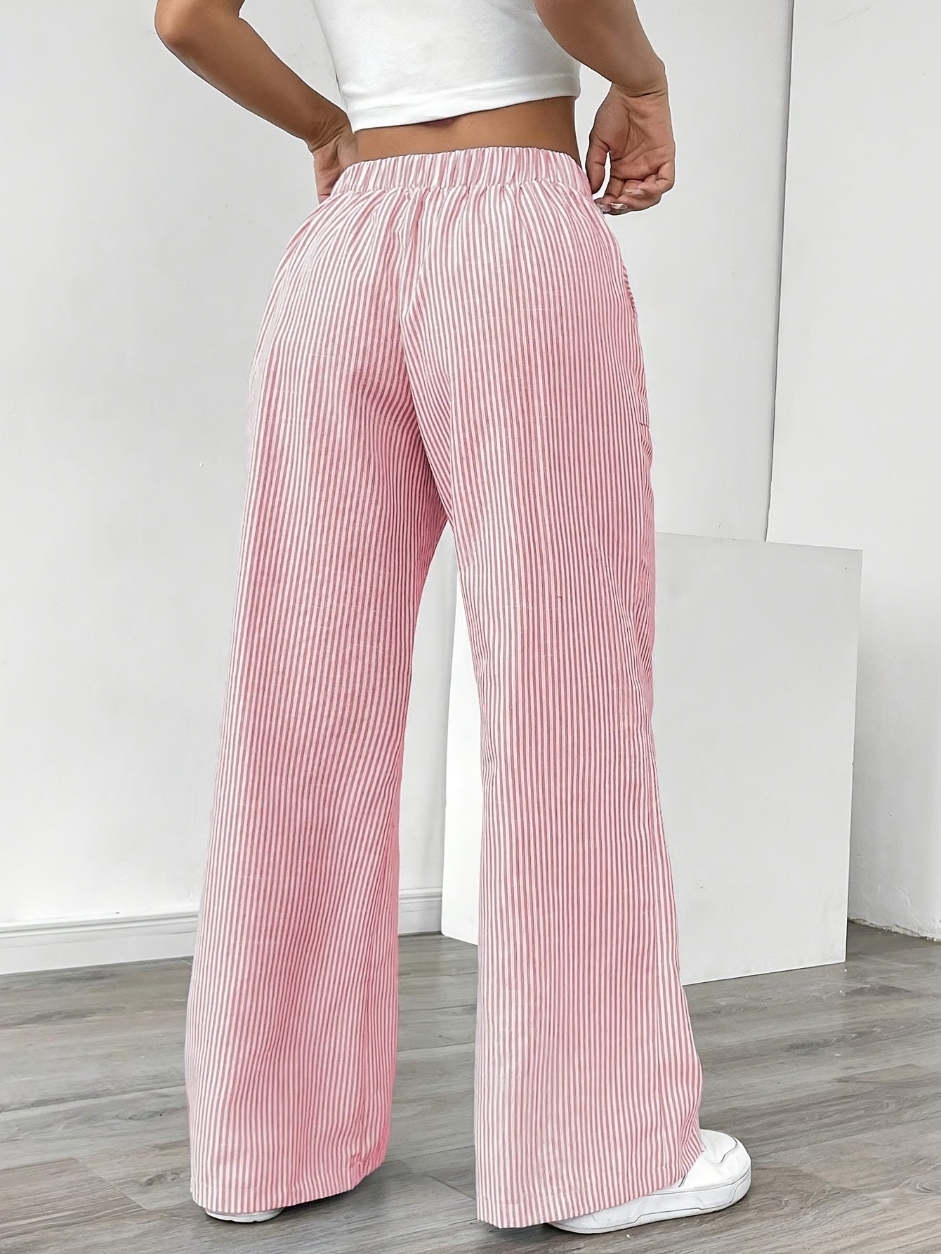 Tamara Wide-Leg Pants with Pockets and Waistband for Women