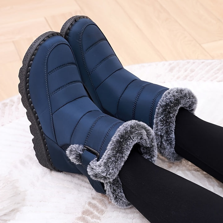 Gefütterte wasserdichte Damen Winterstiefel