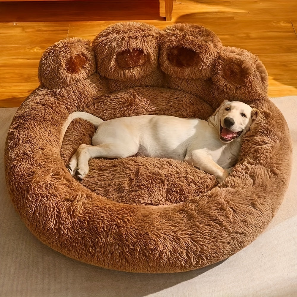 Washable Plush Calming Dog Bed