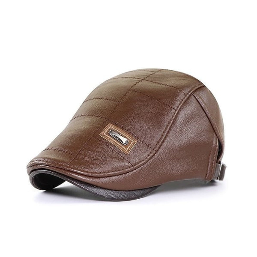 Lennart Faux Leather Beanie for Men