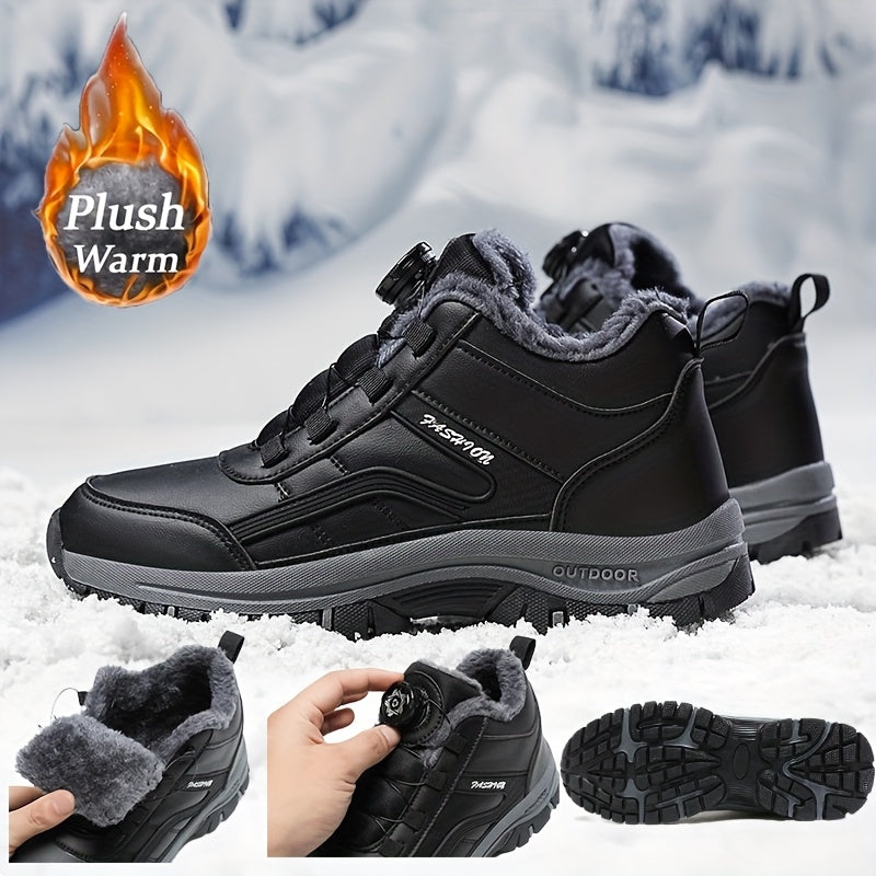 Short Trendy Classic Outdoor Snow Boots with Buckles