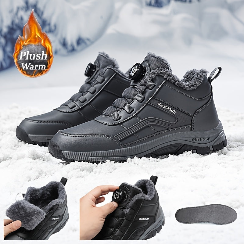 Short Trendy Classic Outdoor Snow Boots with Buckles
