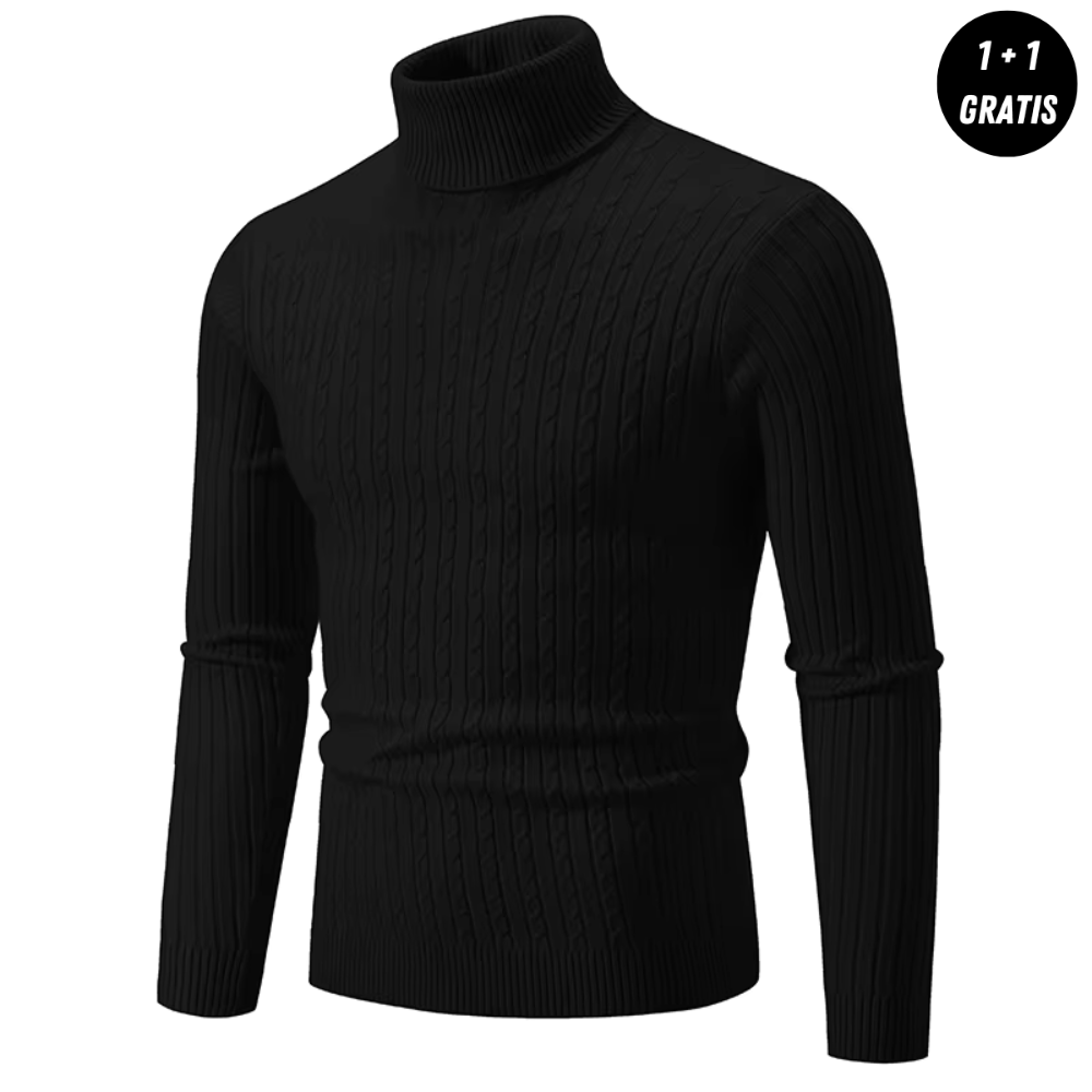 ENZO Warm Knit Turtleneck Sweater