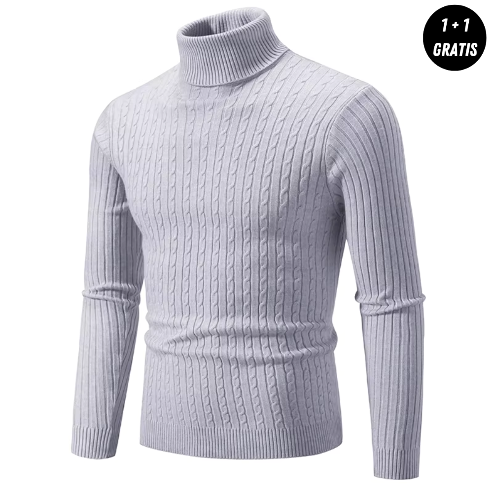 ENZO Warm Knit Turtleneck Sweater