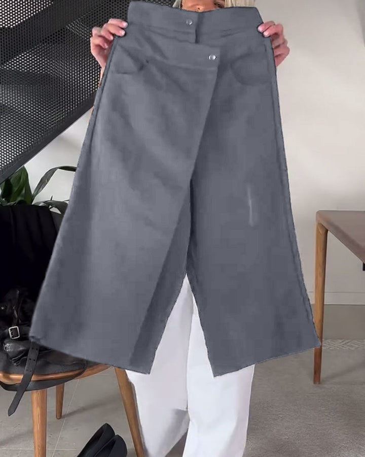 Lässige Asymmetrische Damen Freizeithose