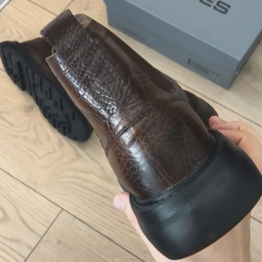 Corvino Klassische Damen Chelsea Boots aus Leder
