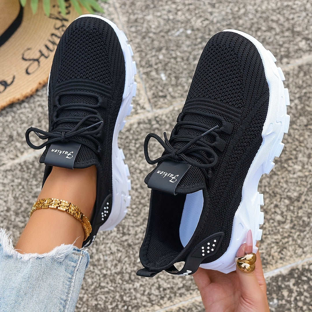 Atmungsaktive Bequeme Damen Strick-Sneaker