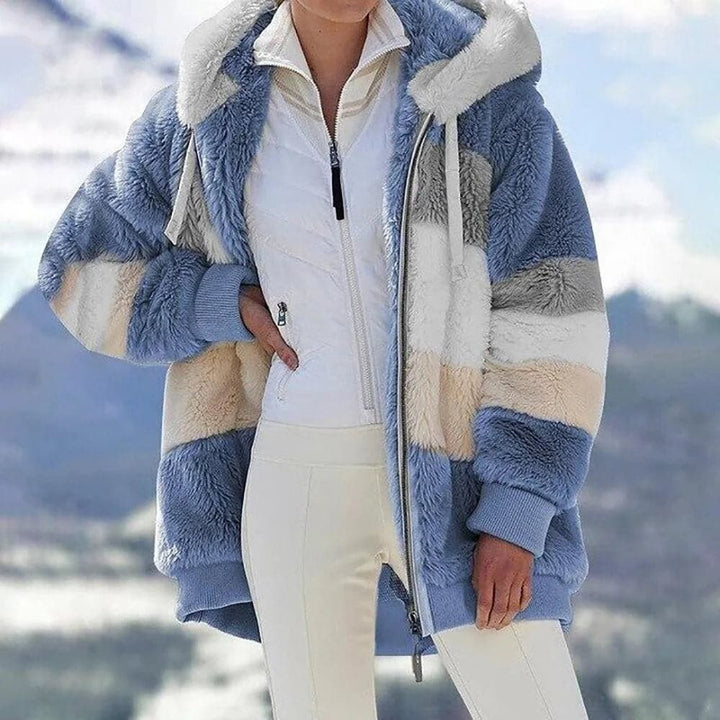 Mila Flauschige Damen Kunstfelljacke