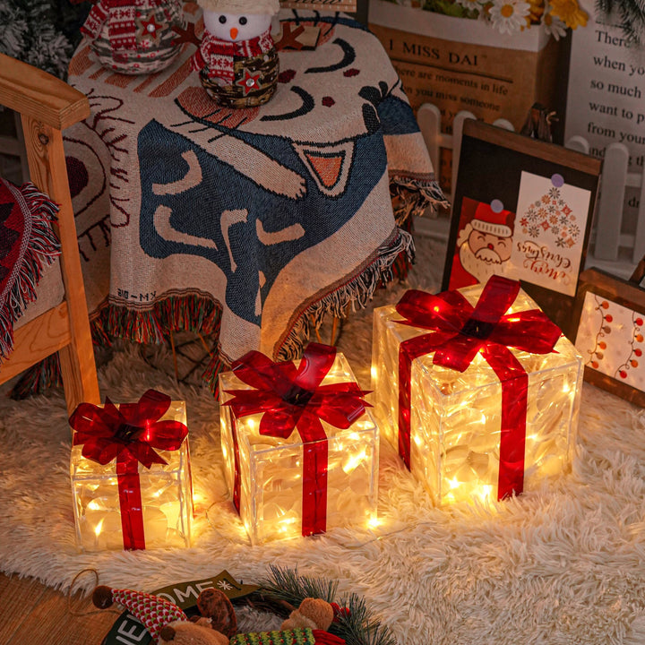 Festliche Damen Weihnachtsgeschenkboxen 3er-Set