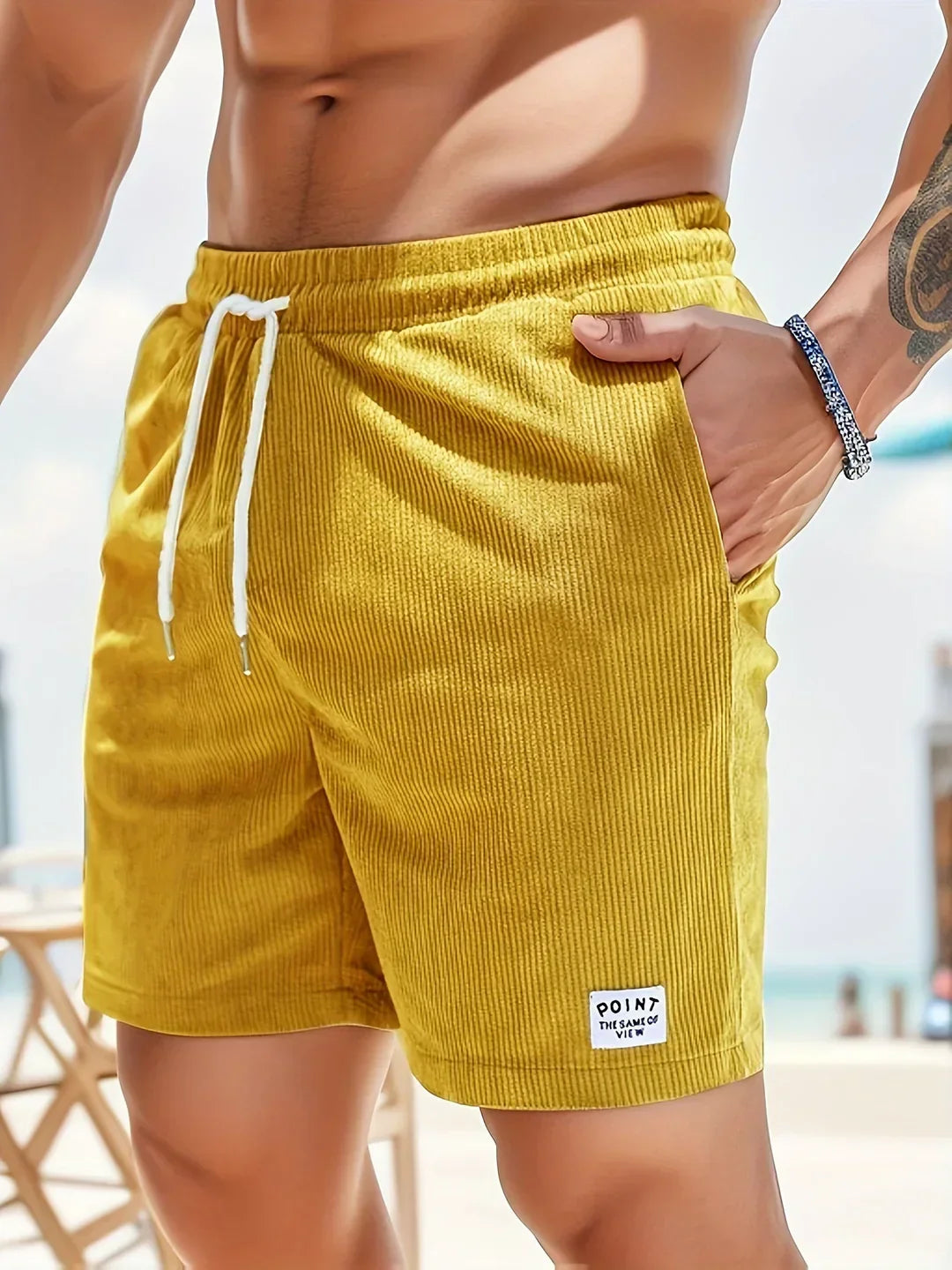 ALESSIO Corduroy Shorts for Men