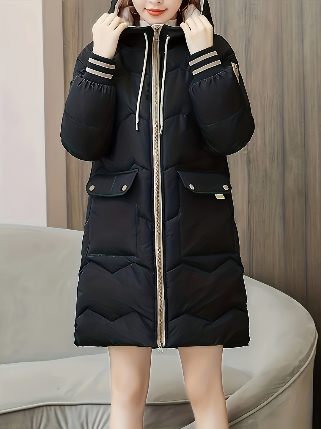 Lina Warme Damen Winterjacke