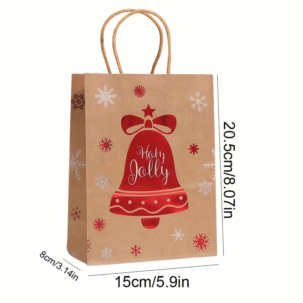 Festive Christmas Gift Bags, 24-Pack