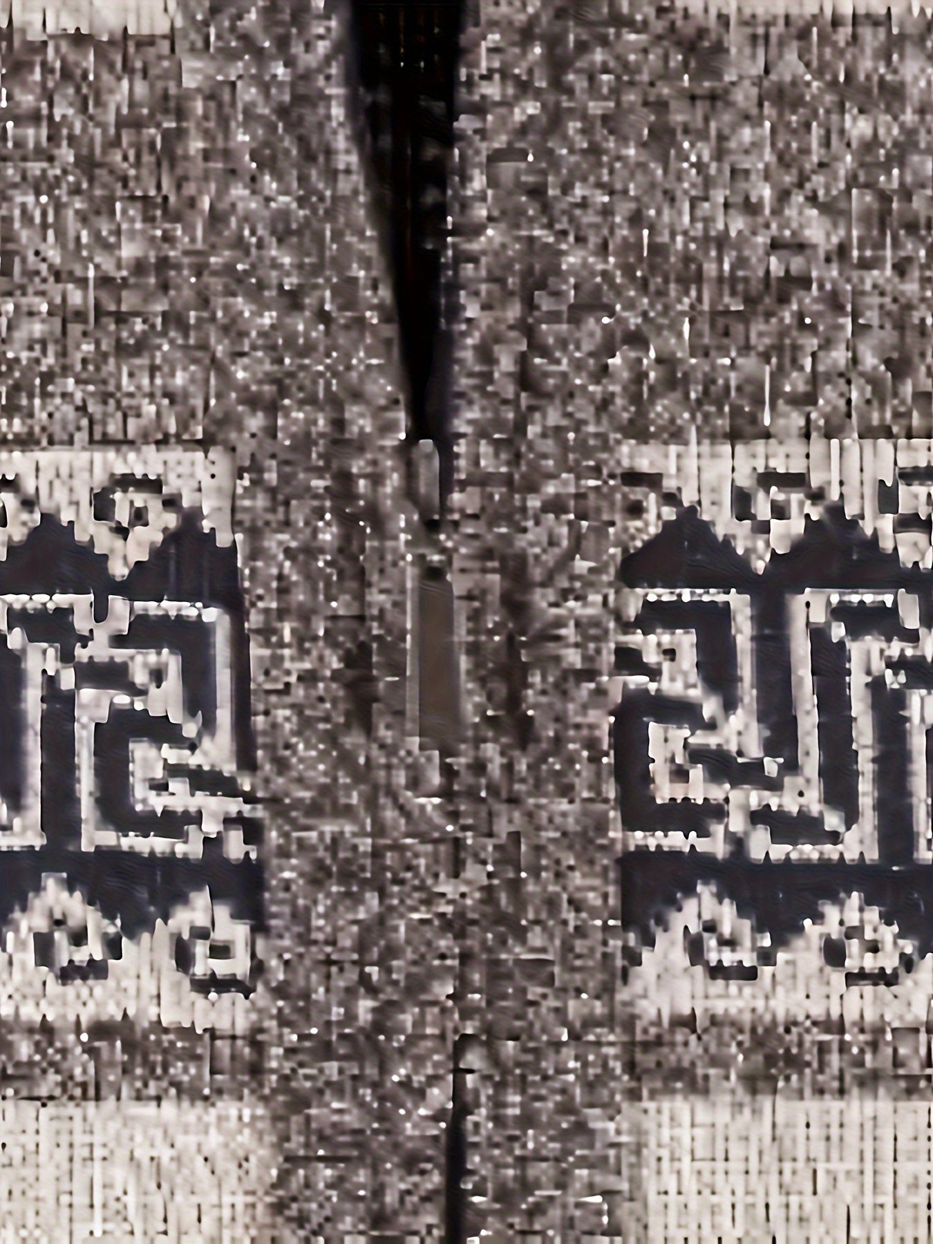 Fleece-Lined Knit Sweater with Ethnic Wave Pattern