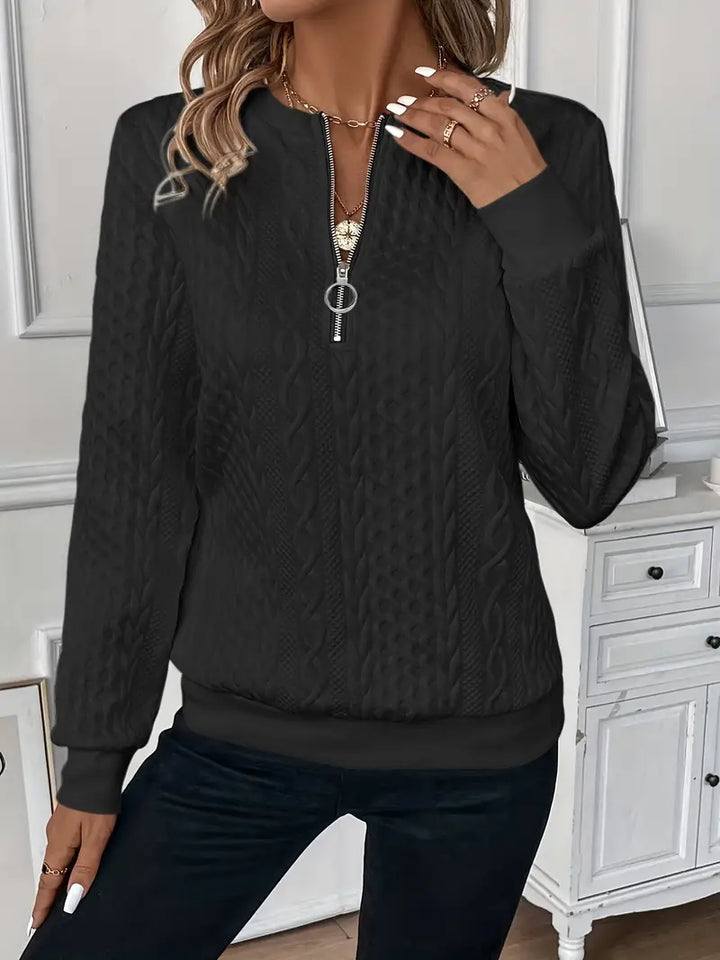 Lucia Sportlicher Damen Reißverschluss-Pullover