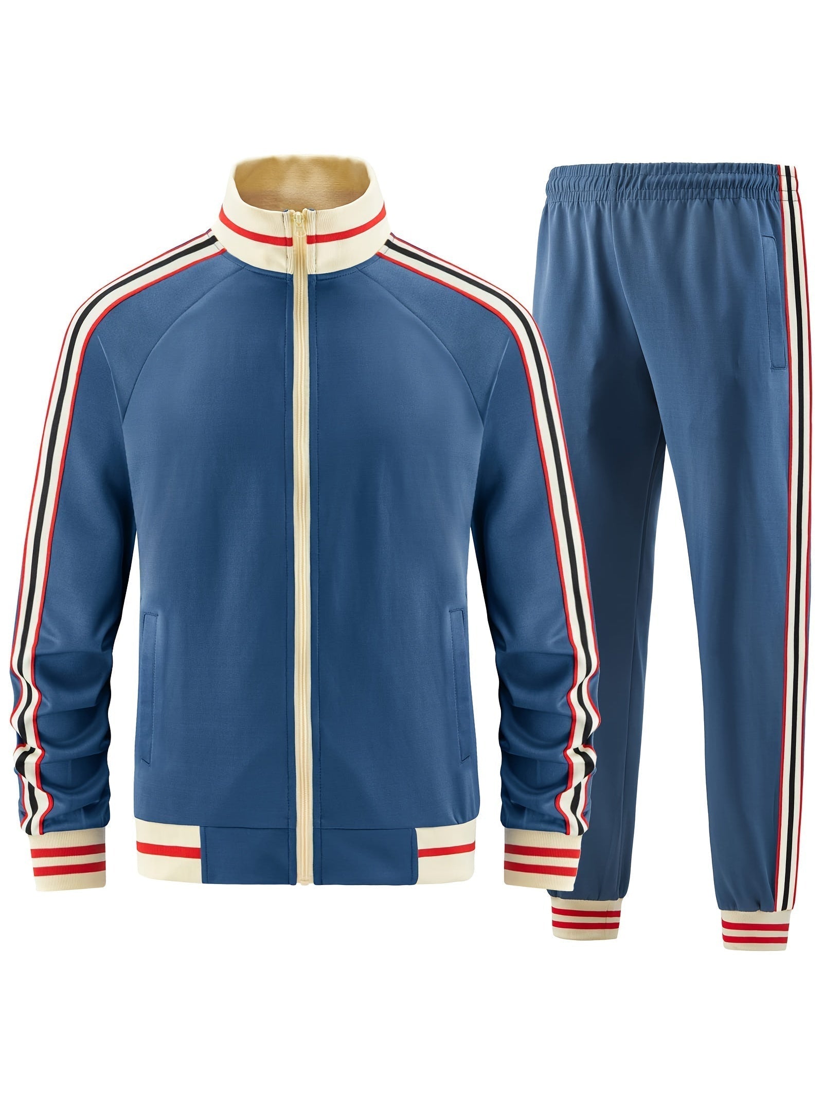 Casual Stylish Athletic Tracksuit Set for Men