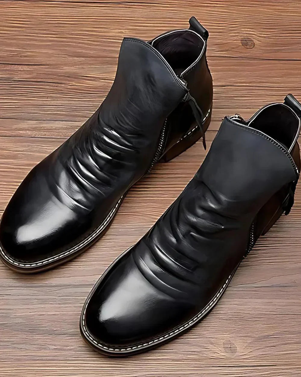 Fritz Klassische Herren Stiefel mit Seitenreißverschluss
