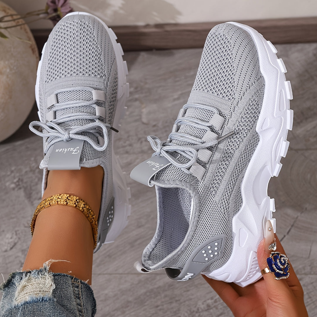 Atmungsaktive Bequeme Damen Strick-Sneaker