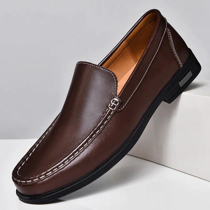 Klassische Echtleder Damen Loafer
