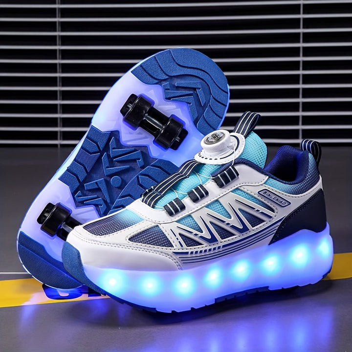 Sportliche Kinder Rollschuhe mit LED-Licht