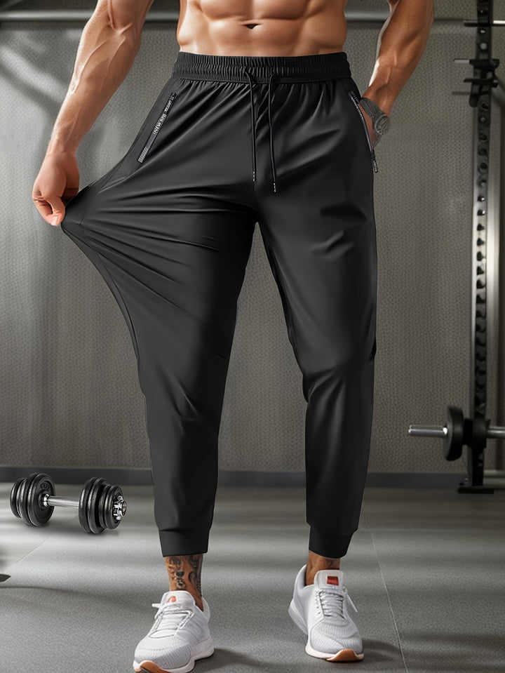 Lässige Herren Jogginghose mit Reißverschlusstaschen