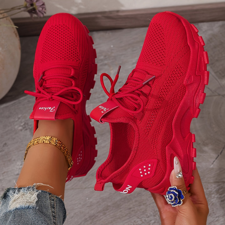 Atmungsaktive Bequeme Damen Strick-Sneaker