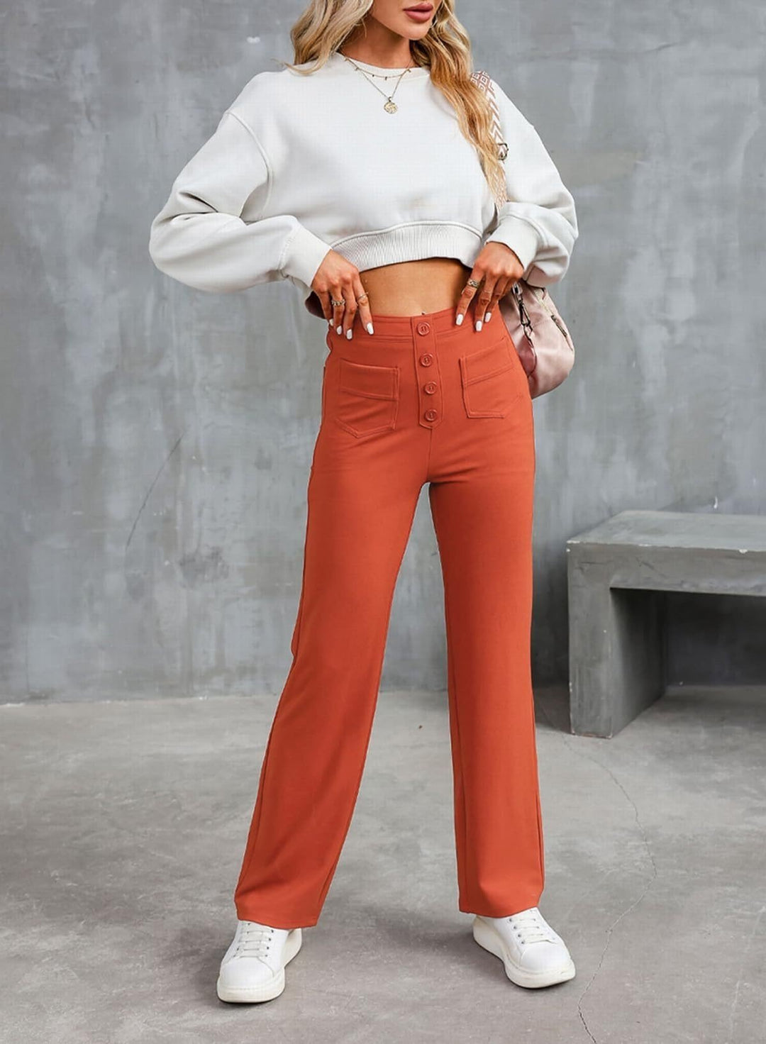 Nina High-Waist Stretch Damen Hose