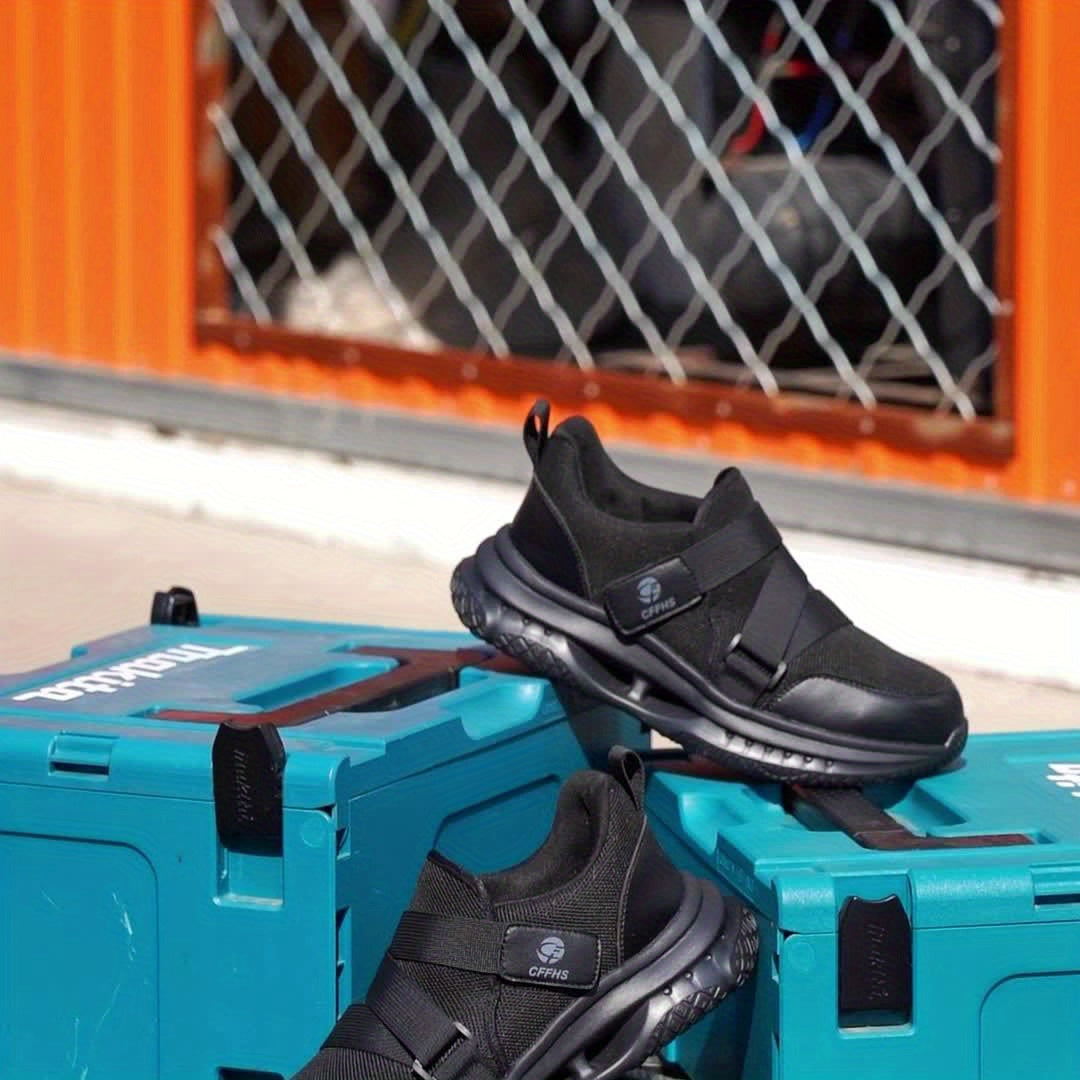 Minimalist All-Season Industrial and Construction Safety Shoes with Steel Toe