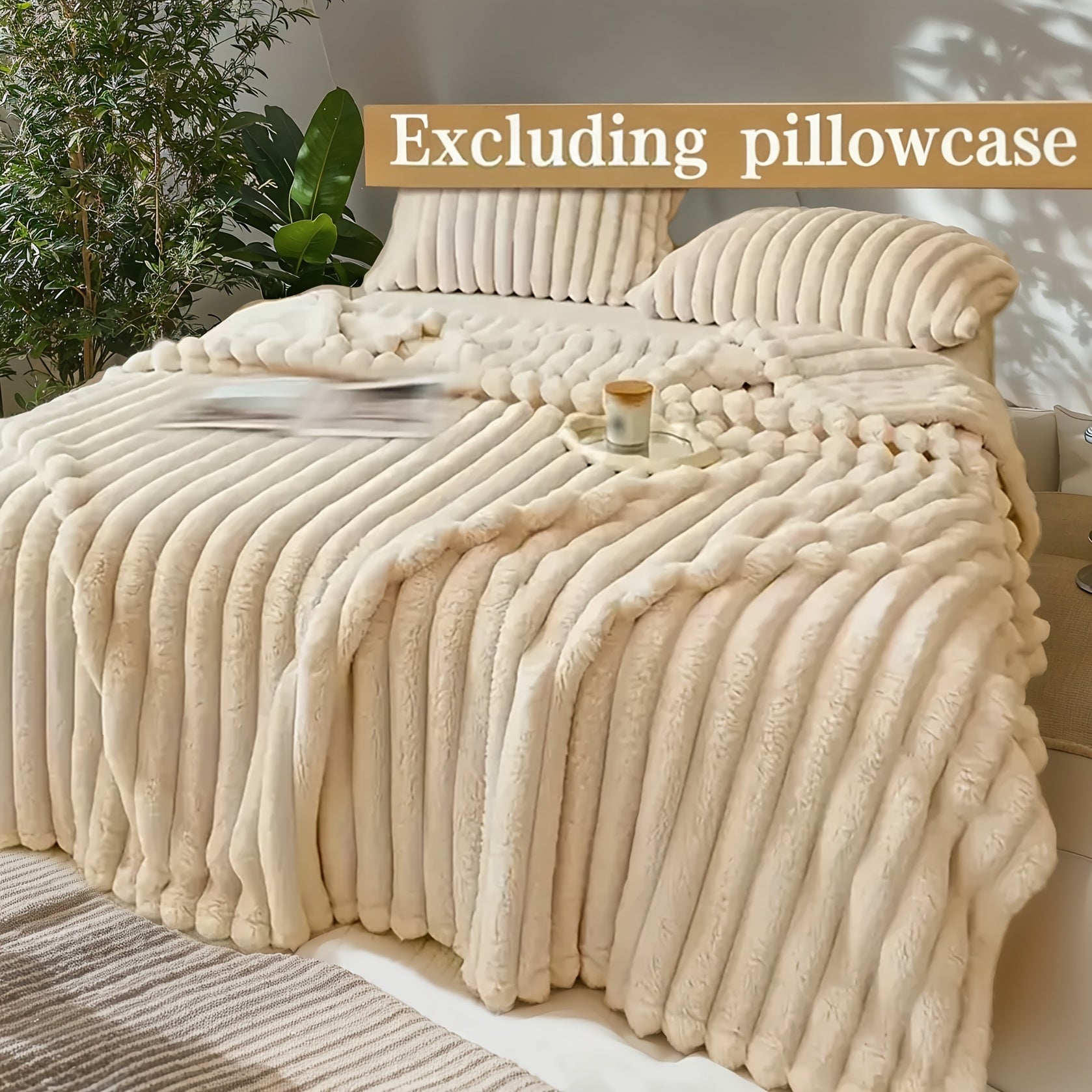 Versatile Faux Rabbit Fur Blanket