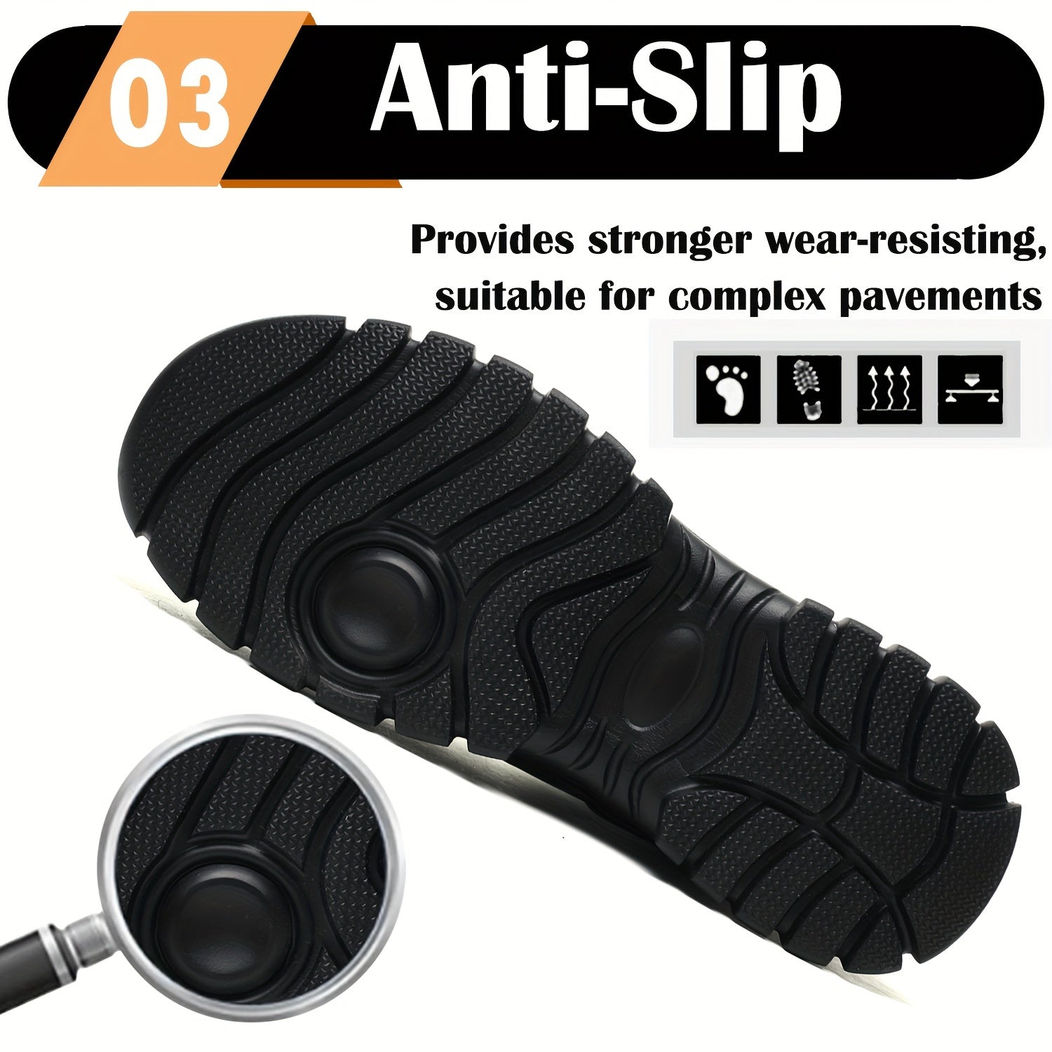 Rolf Steel Toe Safety Shoes for Men